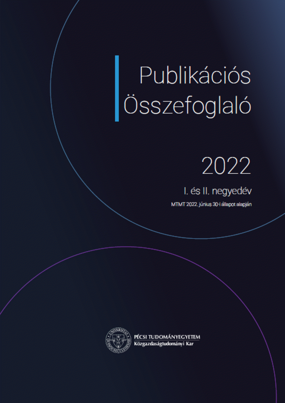 Publikációs Összefoglaló 2022 I. és II. negyedév